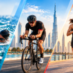 Multisport race training in Dubai with swimming, cycling and running